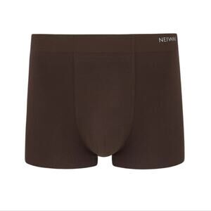 NEW Neiwai Men's Model Boxer Brief 2.0 Two Piece Set In Tealeaf Brown And White
